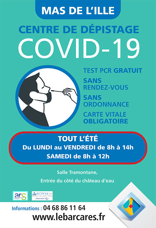 Covid 19 Un Centre De Depistage Au Barcares Lebarcares Fr Ma Ville A Portee De Clic