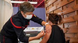 Centre de vaccination éphémère au Barcarès
