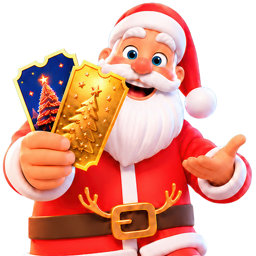Père Noël avec un cadeau