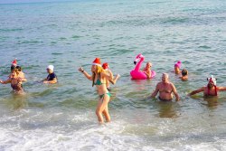 Port-Barcarès : Premier bain de l’année