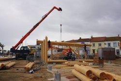 Construction des Halles place de la République